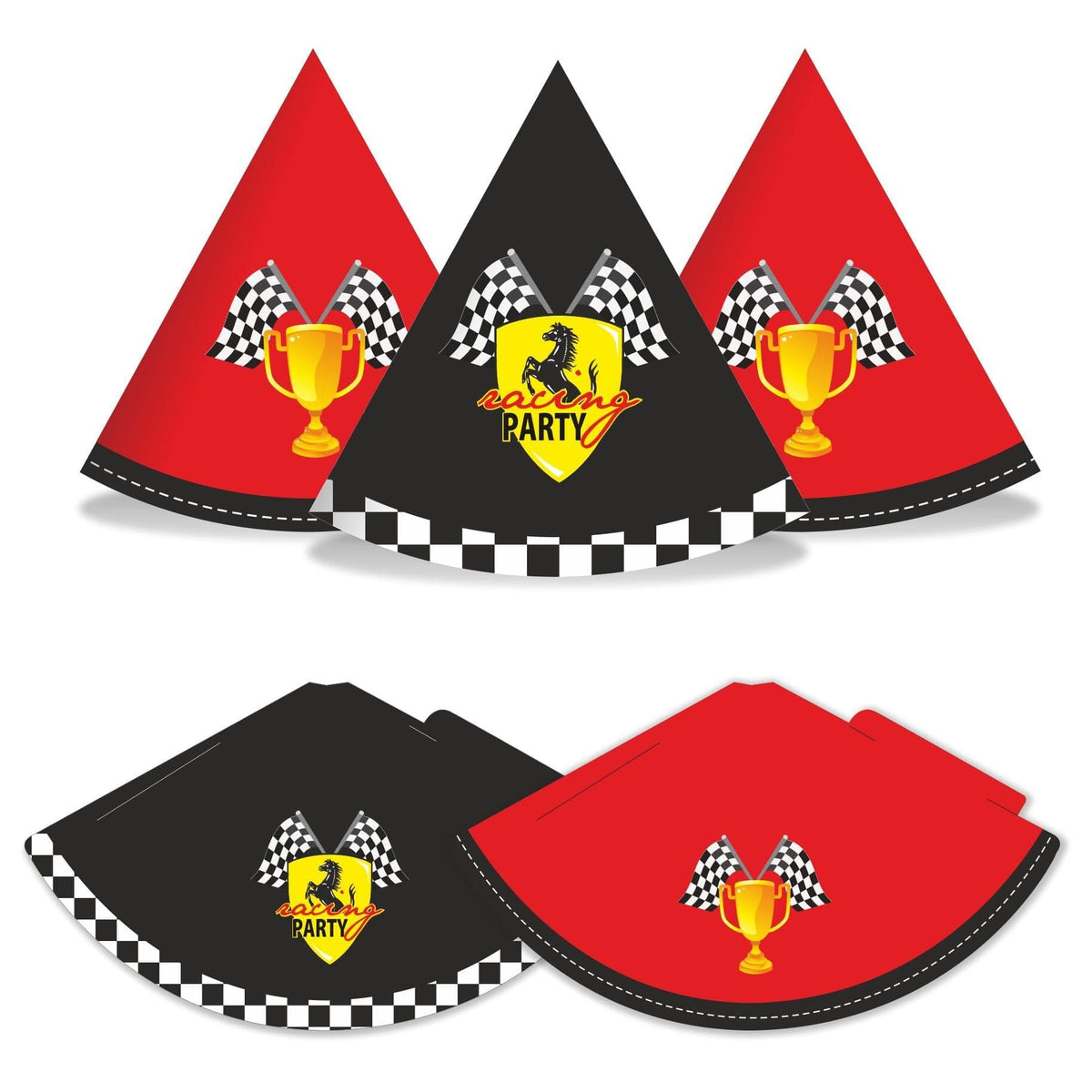 Race Car Hats Race Car party hats Race Car caps PRETTY UR PARTY