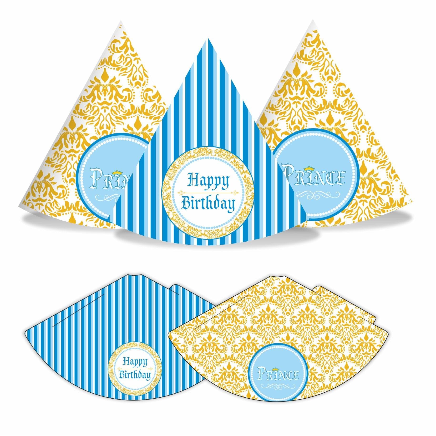 Prince Theme Hats - Pack of 10 THEME PARTIES Pretty UR Party