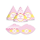Pink lemonade 1st birthday Hats - Pack of 10 ALL PARTY SUPPLIES Pretty UR Party