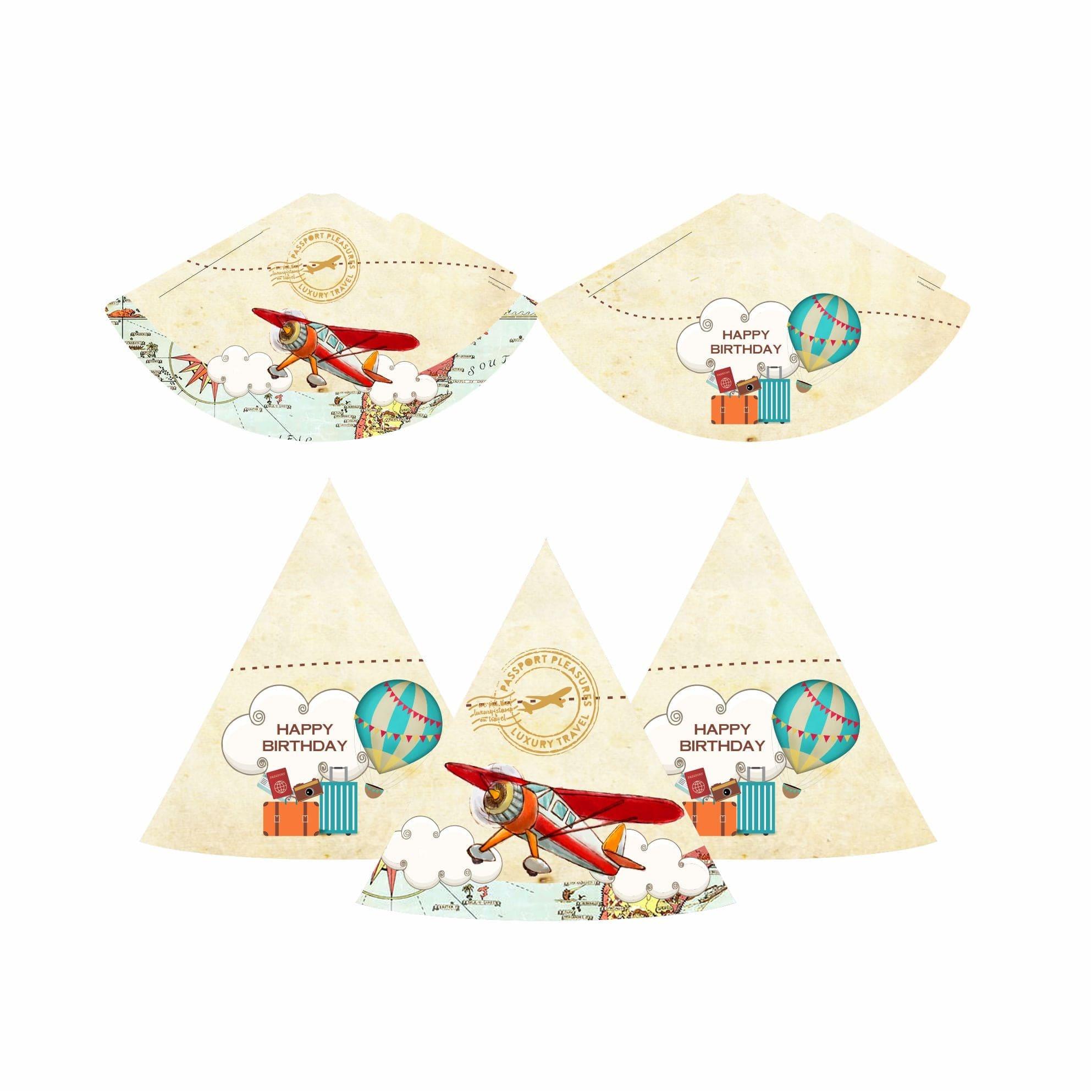 Travel Theme Hats - Pack of 10 THEME PARTIES Pretty UR Party