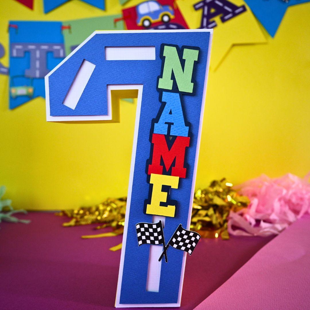 Cars 3D Letter / Number HANDCRAFTED PRETTY UR PARTY