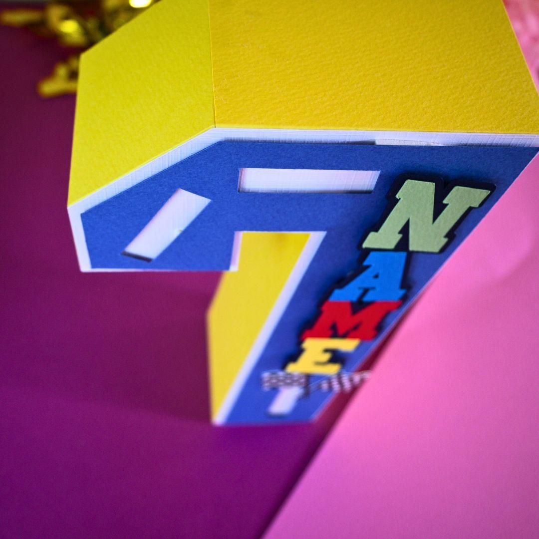 Cars 3D Letter / Number HANDCRAFTED PRETTY UR PARTY