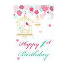 Mint and Pink Floral 1st Birthday Theme Centerpieces - Pack of 2 ALL PARTY SUPPLIES Pretty UR Party