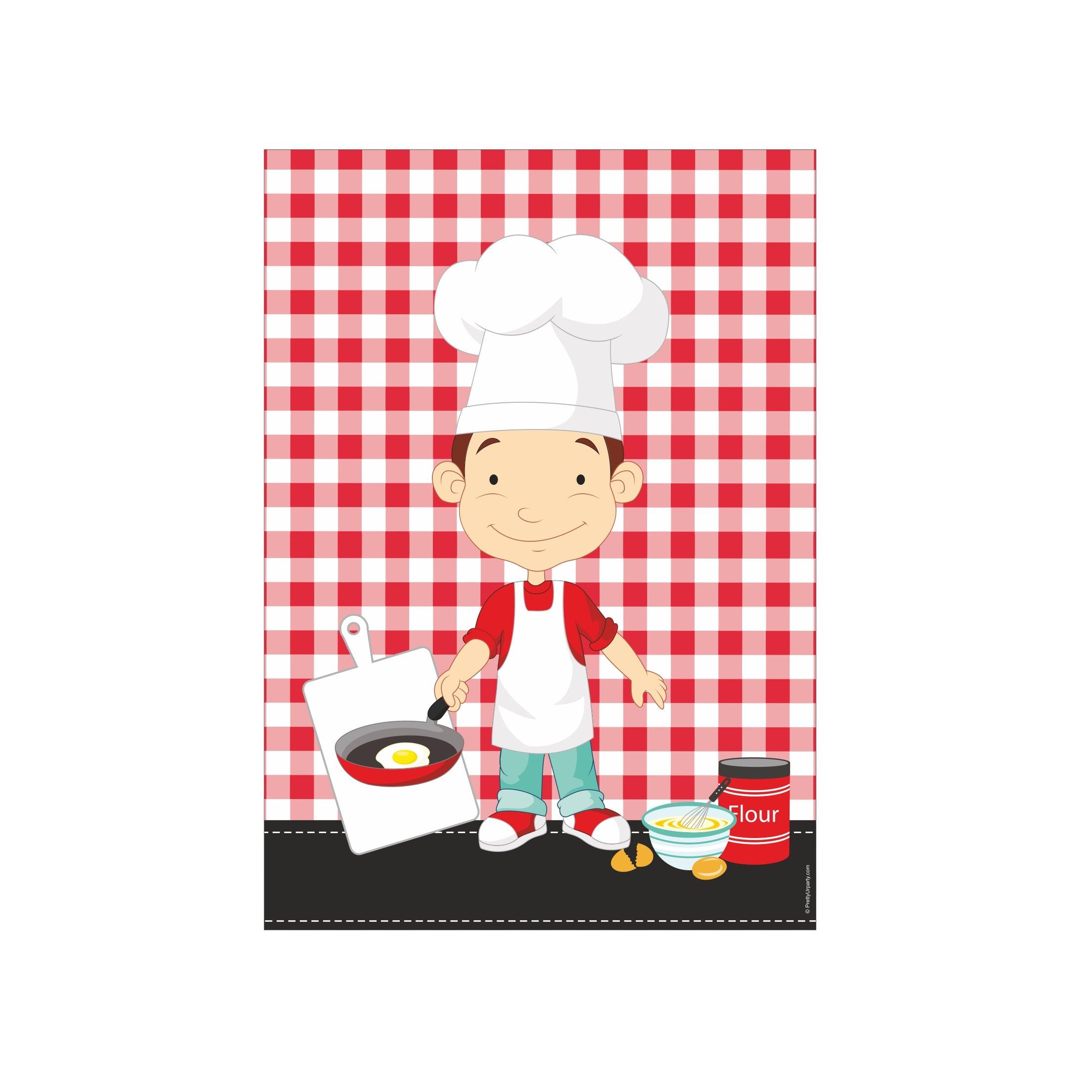 Little Chef Red Centerpieces - Pack of 2 THEME PARTIES Pretty UR Party