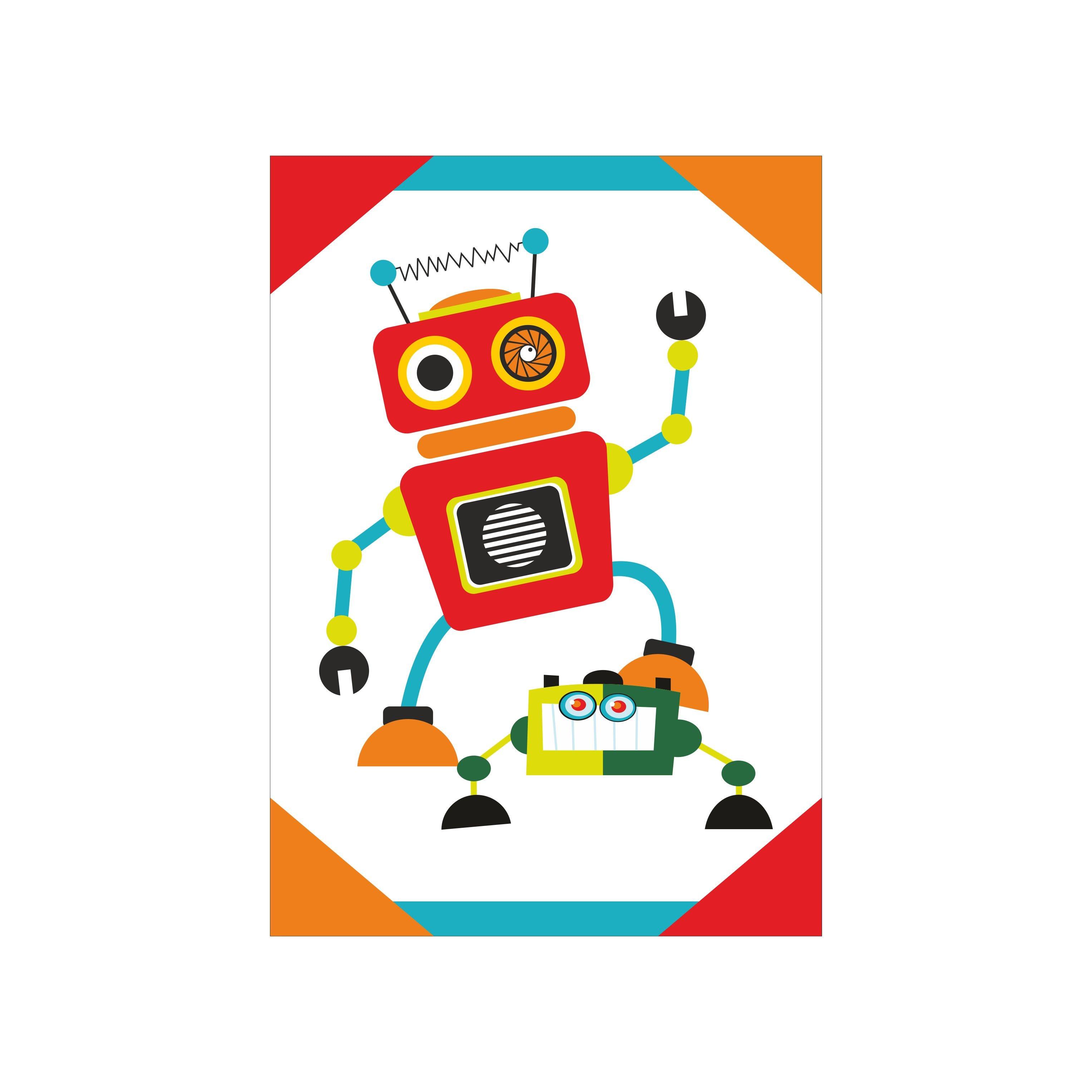 Robot Centerpieces - - Pack of 2 THEME PARTIES Pretty UR Party