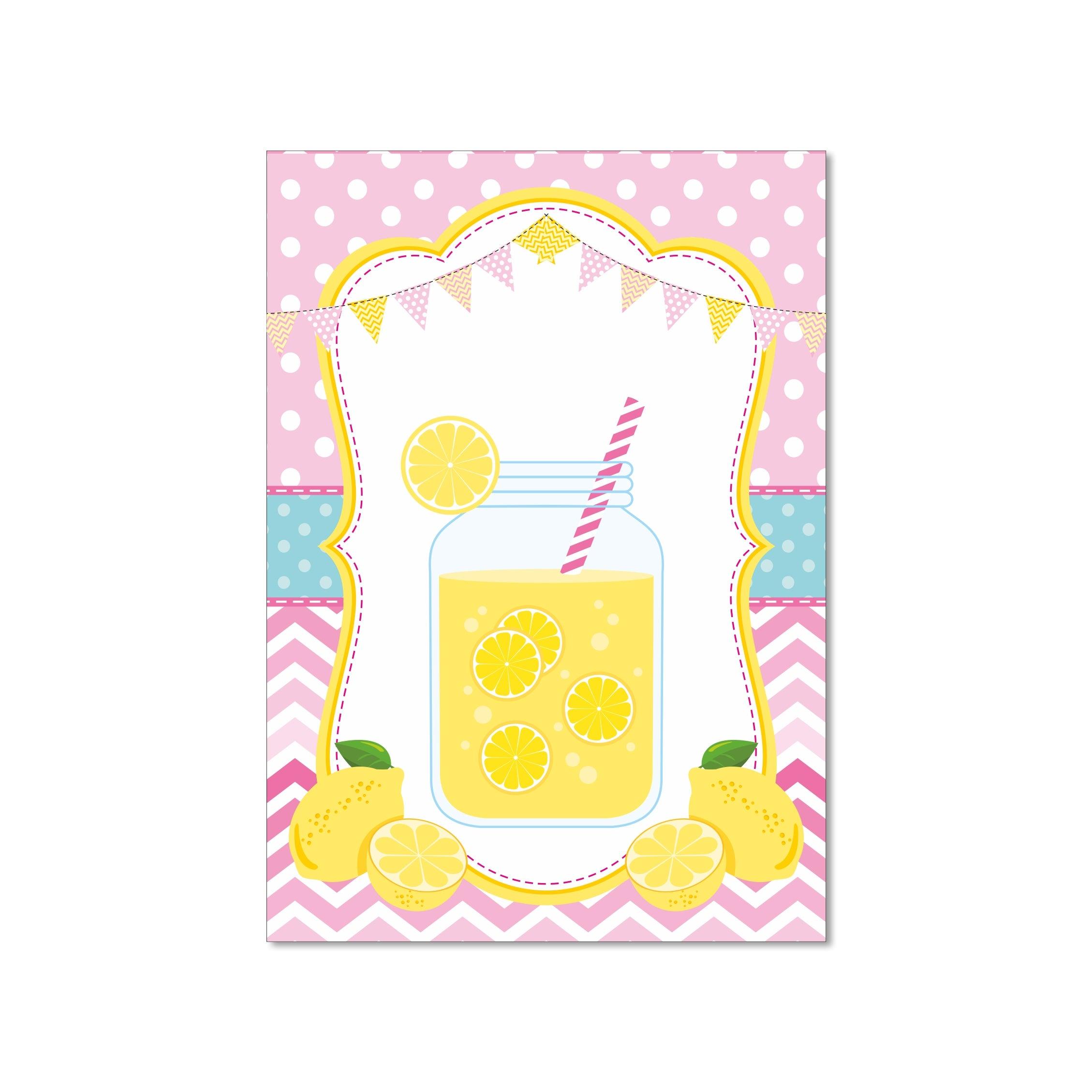Pink lemonade 1st birthday Centerpieces - Pack of 2 ALL PARTY SUPPLIES Pretty UR Party