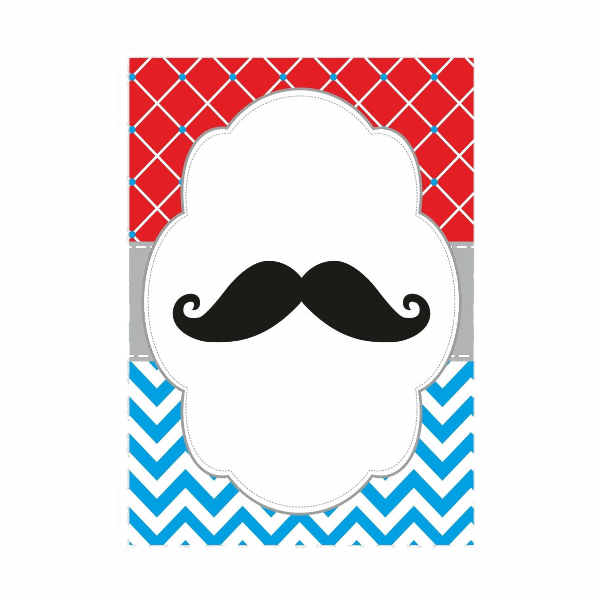 Moustache Centerpieces - Pack of 2