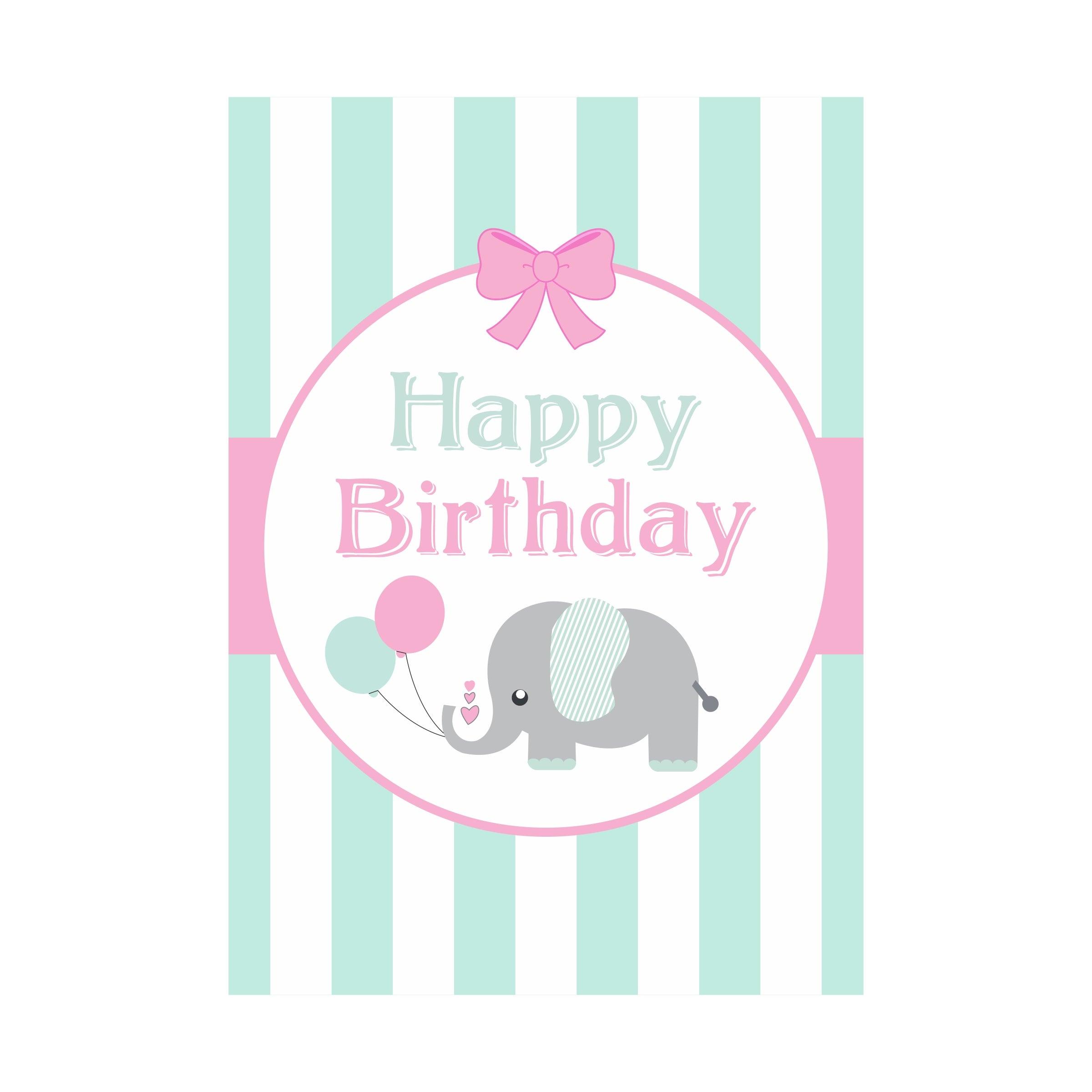 Elephant Birthday Theme Centerpieces - Pack of 2 THEME PARTIES Pretty UR Party