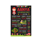 Little Red Riding Hood Theme Chalkboard Poster PERSONALISED Pretty UR Party