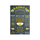 Bumble Bee Chalkboard Poster PERSONALISED Pretty UR Party