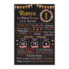 Fun To Be One Theme Chalkboard Poster PERSONALISED Pretty UR Party