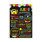 Ball Chalkboard Poster PERSONALISED Pretty UR Party