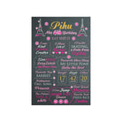 Paris Theme Chalkboard Poster PERSONALISED Pretty UR Party