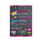 Butterfly Chalkboard Poster PERSONALISED Pretty UR Party