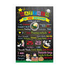Nursery Rhymes Theme Chalkboard Poster PERSONALISED Pretty UR Party