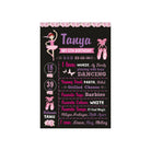 Ballerina Theme Chalkboard Poster PERSONALISED Pretty UR Party