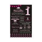 Princess 1st theme Chalkboard Poster PERSONALISED Pretty UR Party