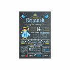Prince Chalkboard Poster PERSONALISED Pretty UR Party