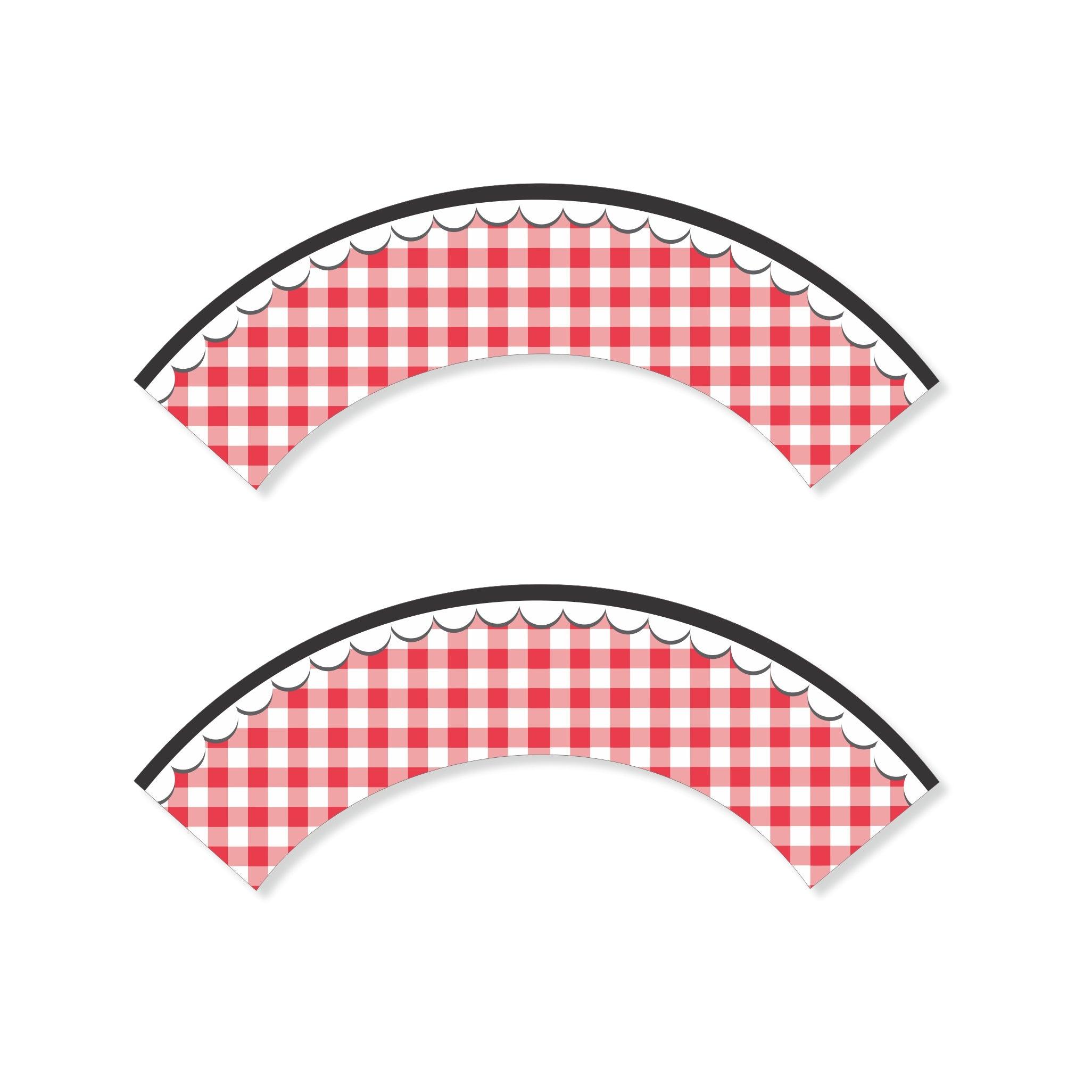 Little Chef Red Cupcake Wrappers THEME PARTIES Pretty UR Party