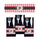 Little Chef Red Napkin Rings THEME PARTIES Pretty UR Party