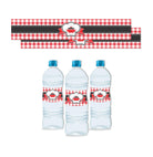 Little Chef Red Water Bottle Labels THEME PARTIES Pretty UR Party
