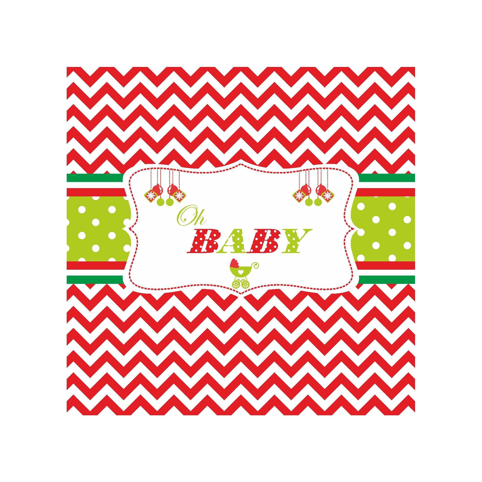 Christmas Baby Shower Chocolate Wrappers ALL PARTY SUPPLIES Pretty UR Party