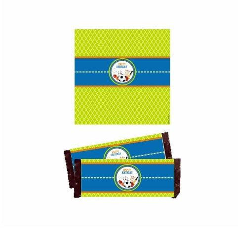 Sports Chocolate Wrappers THEME PARTIES Pretty UR Party