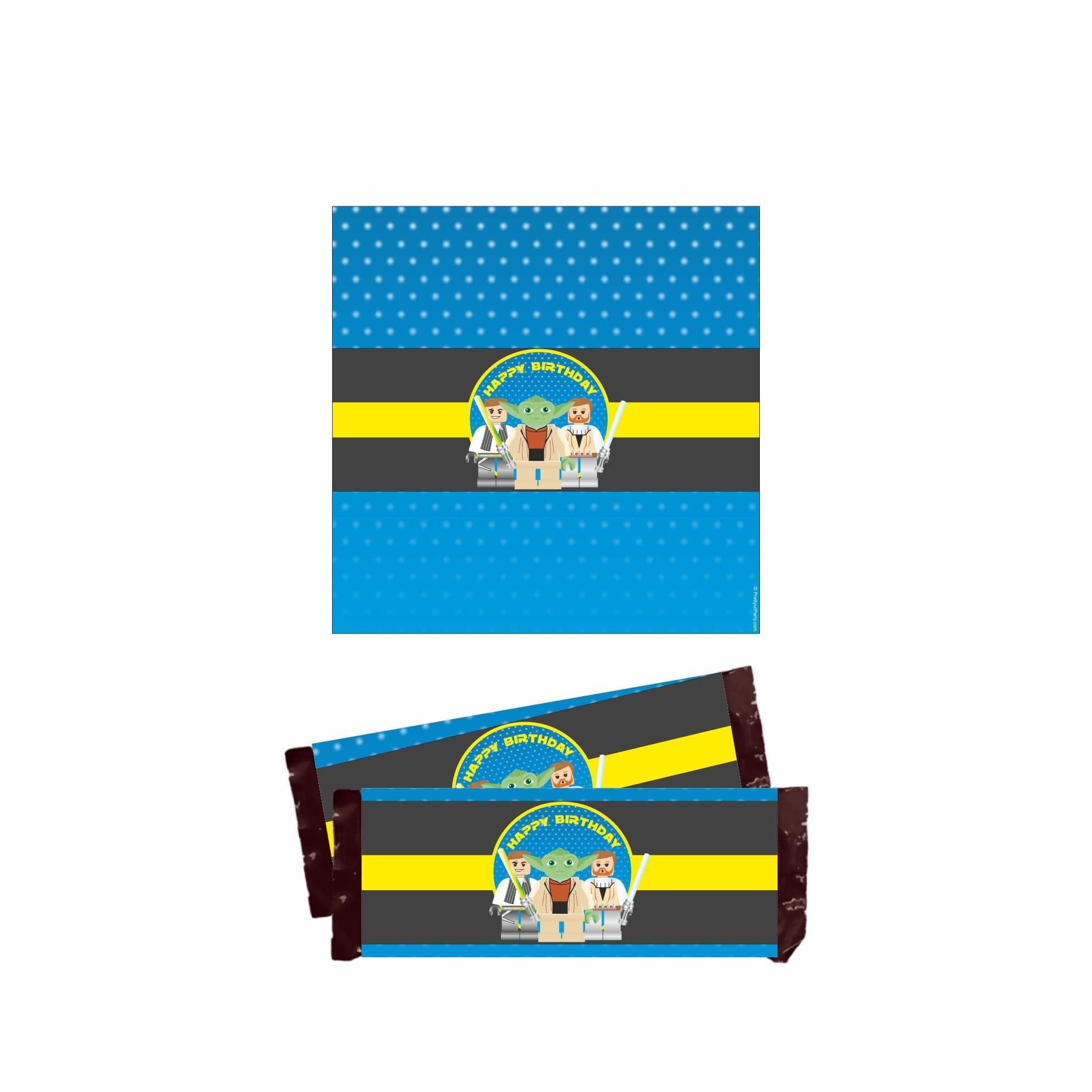Star Wars Inspired Chocolate Wrappers THEME PARTIES Pretty UR Party