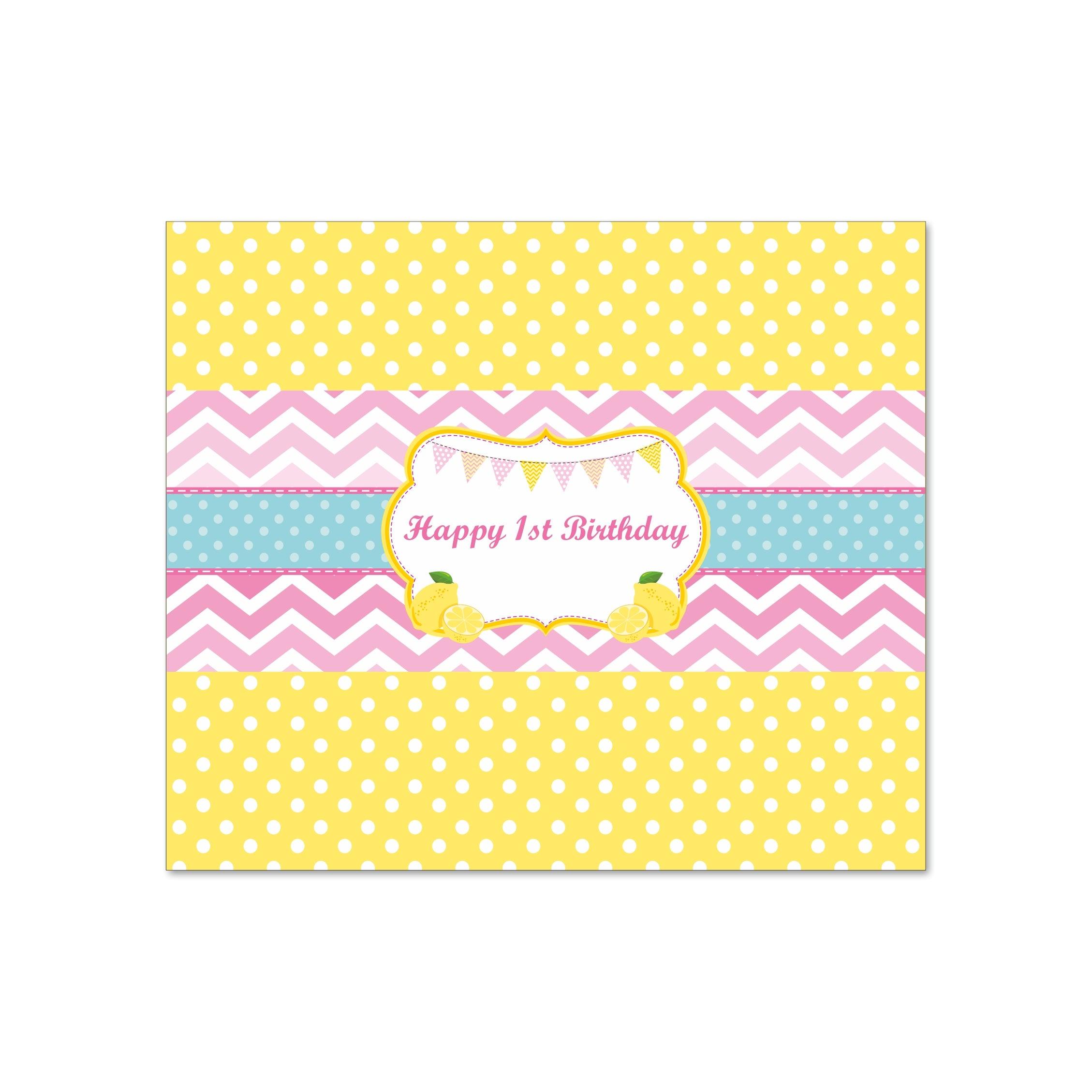 Pink lemonade 1st birthday Chocolate Wrappers ALL PARTY SUPPLIES Pretty UR Party