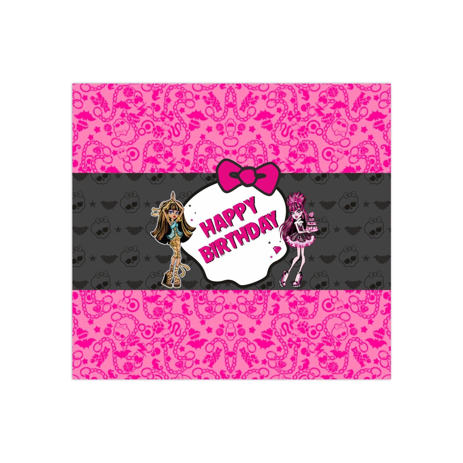 Monster High Chocolate Wrappers THEME PARTIES Pretty UR Party
