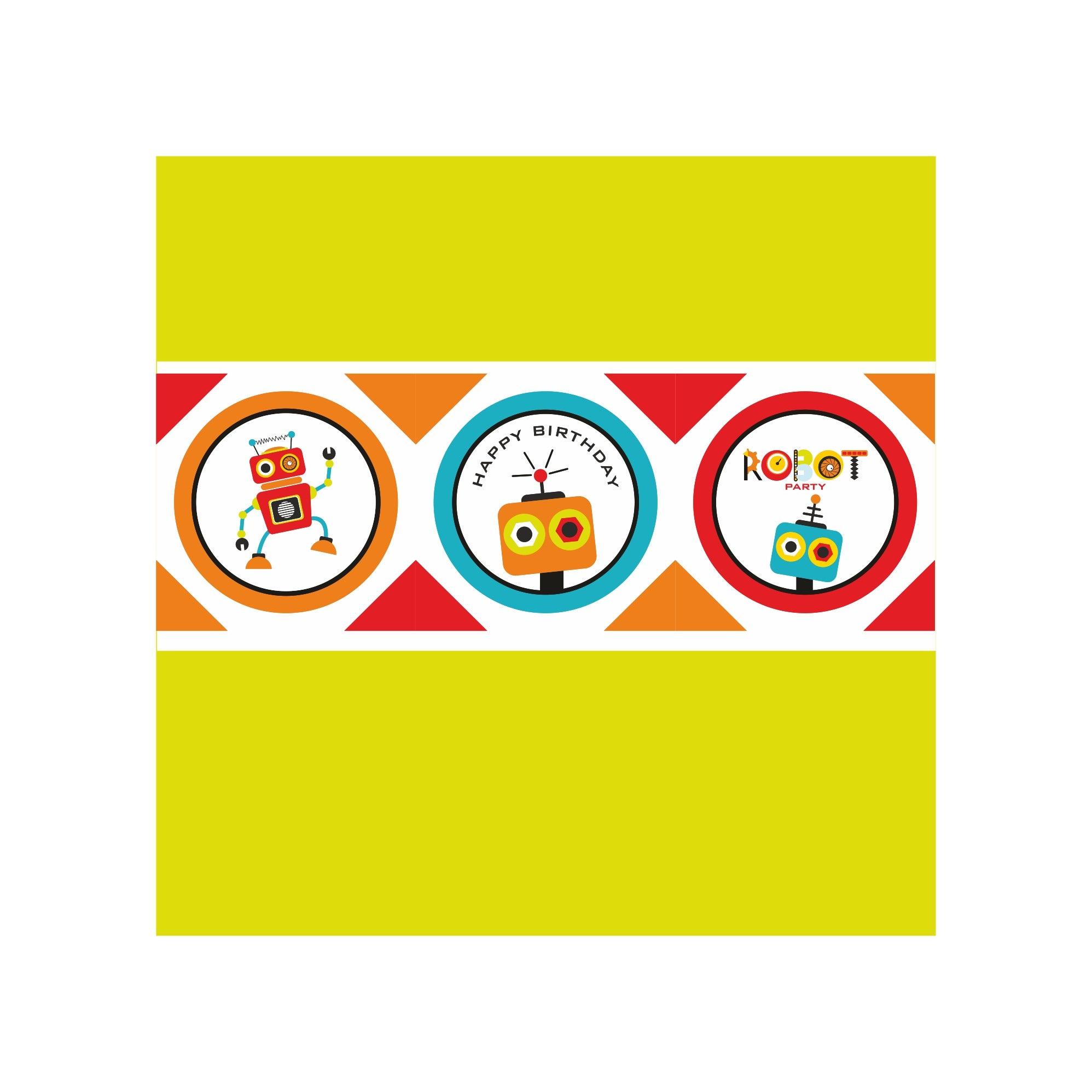 Robot Chocolate Wrappers THEME PARTIES Pretty UR Party