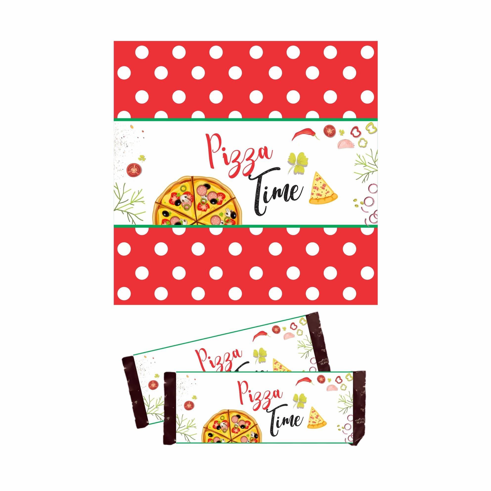 Pizza Party Theme Chocolate Wrappers THEME PARTIES Pretty UR Party