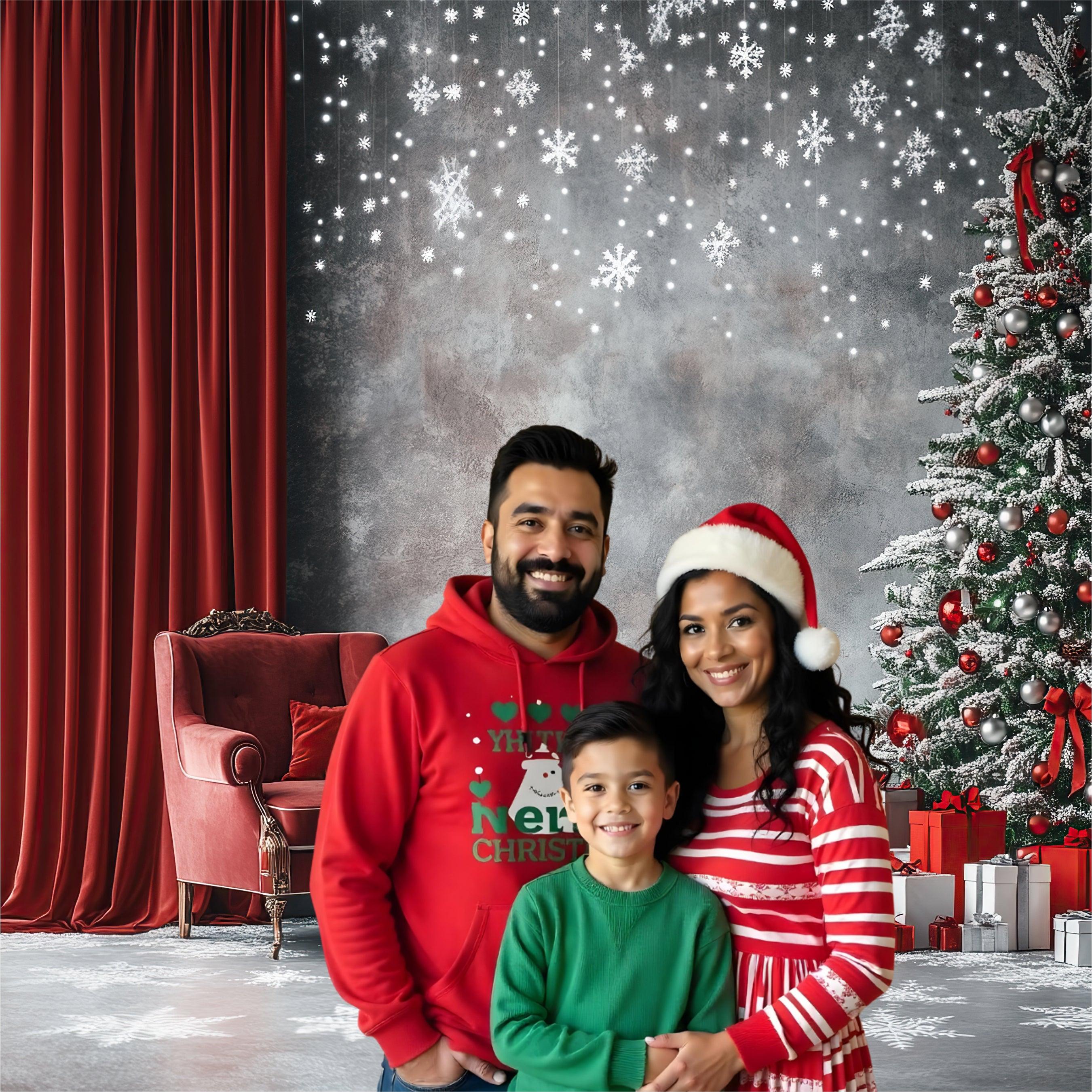 Christmas Theme Backdrop 07 PERSONALISED Pretty UR Party