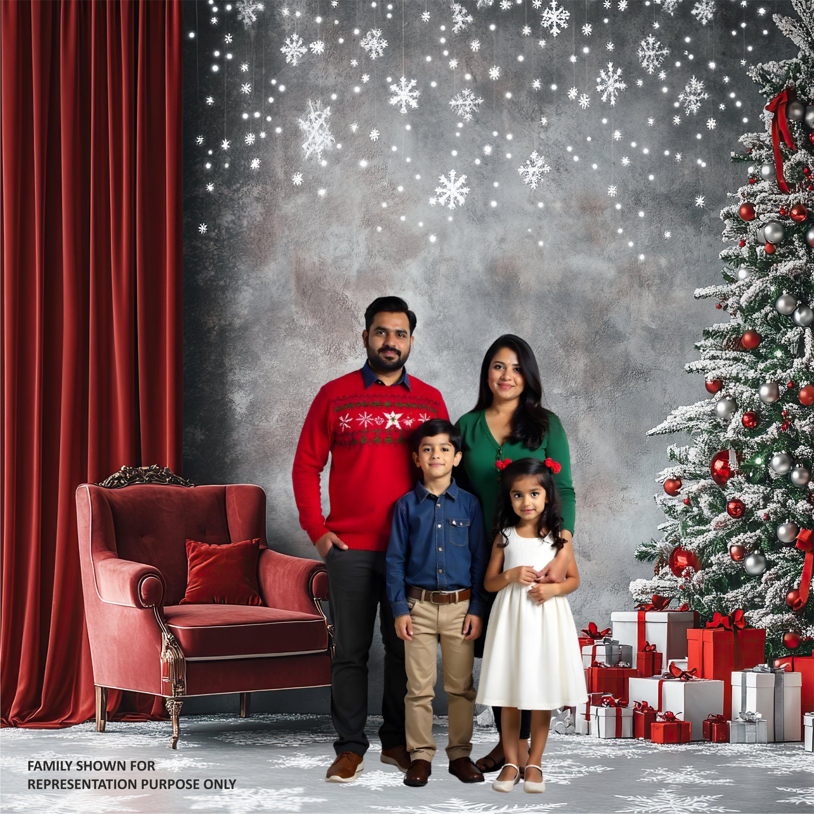 Christmas Theme Backdrop 07 PERSONALISED Pretty UR Party