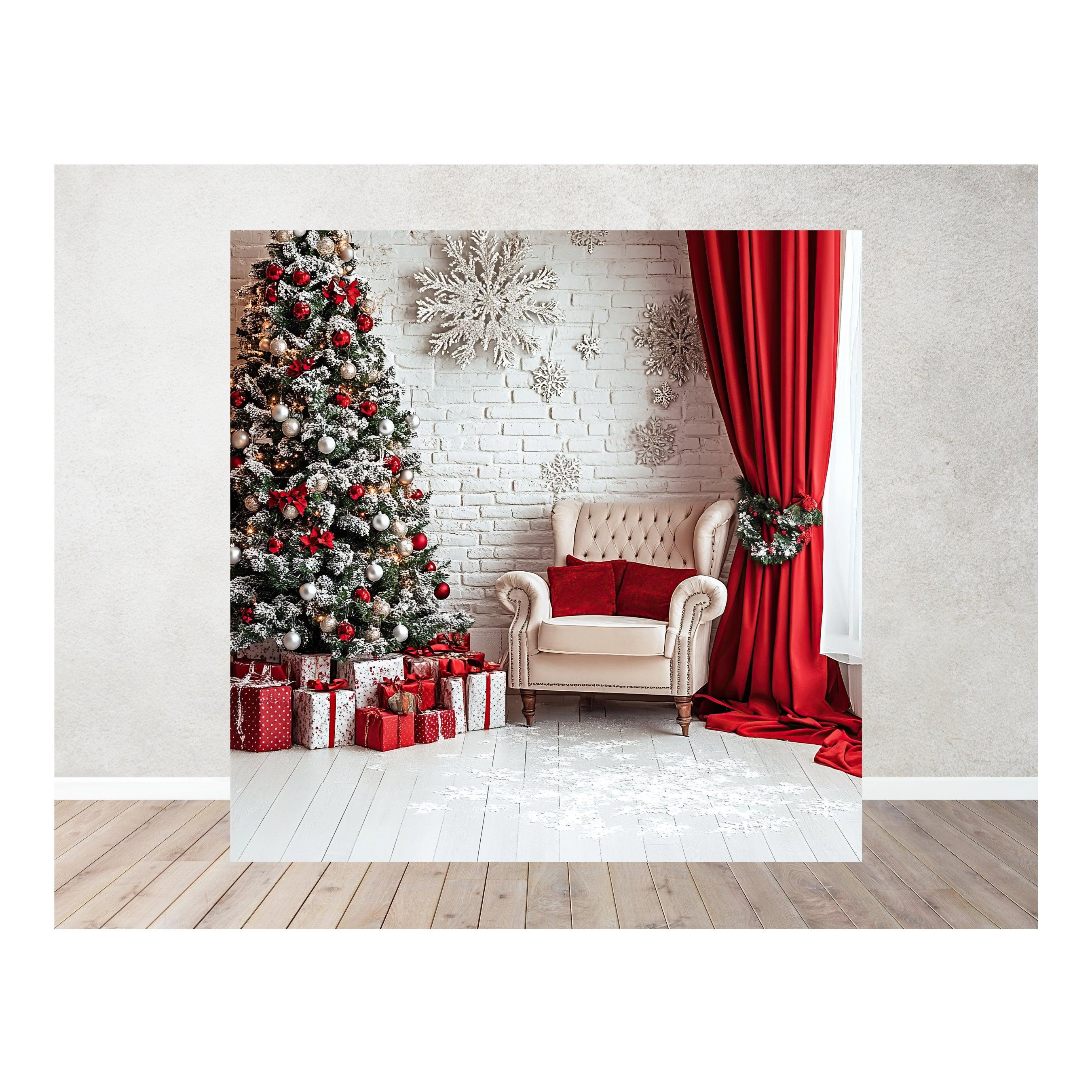 Christmas Theme Backdrop 08 PERSONALISED Pretty UR Party