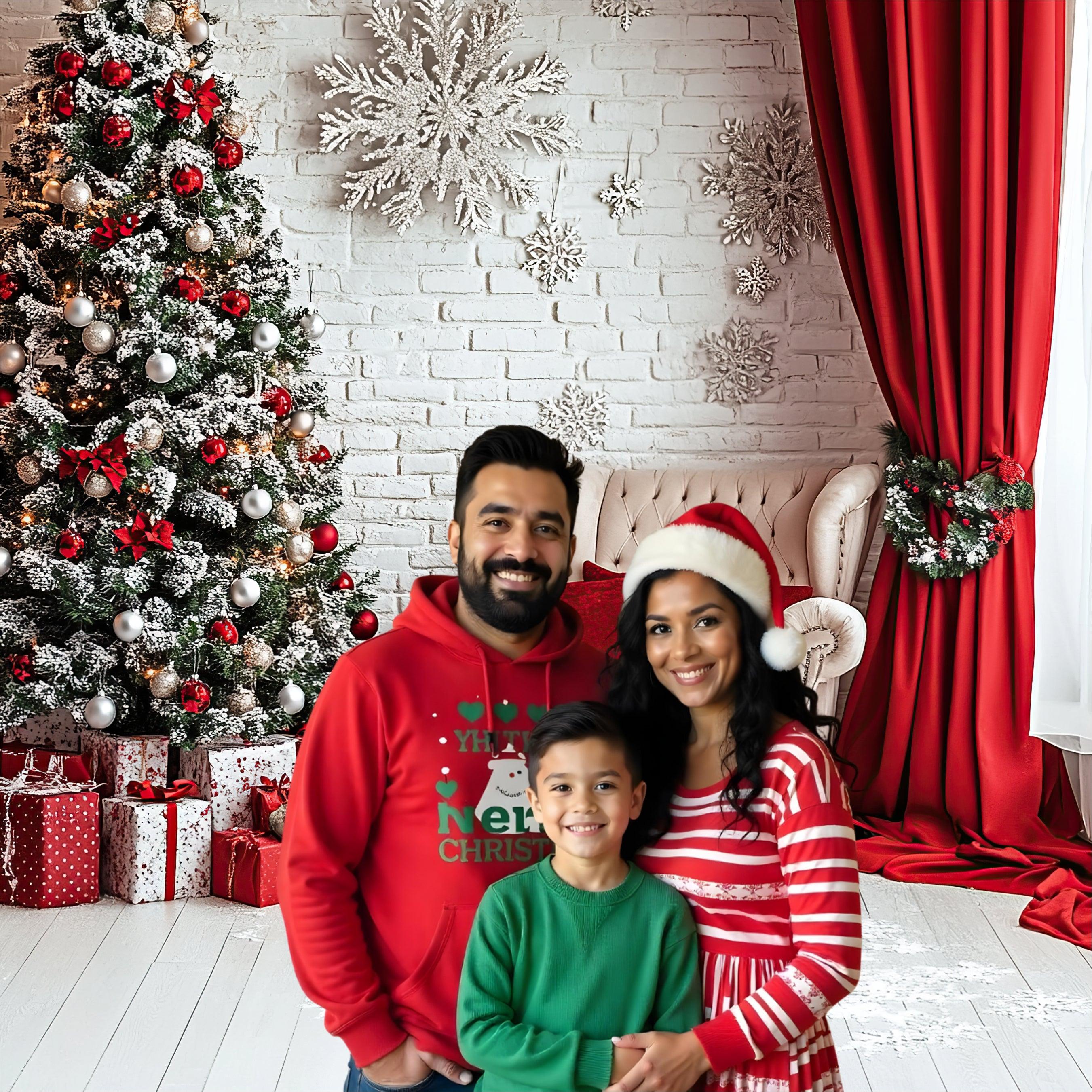 Christmas Theme Backdrop 08 PERSONALISED Pretty UR Party