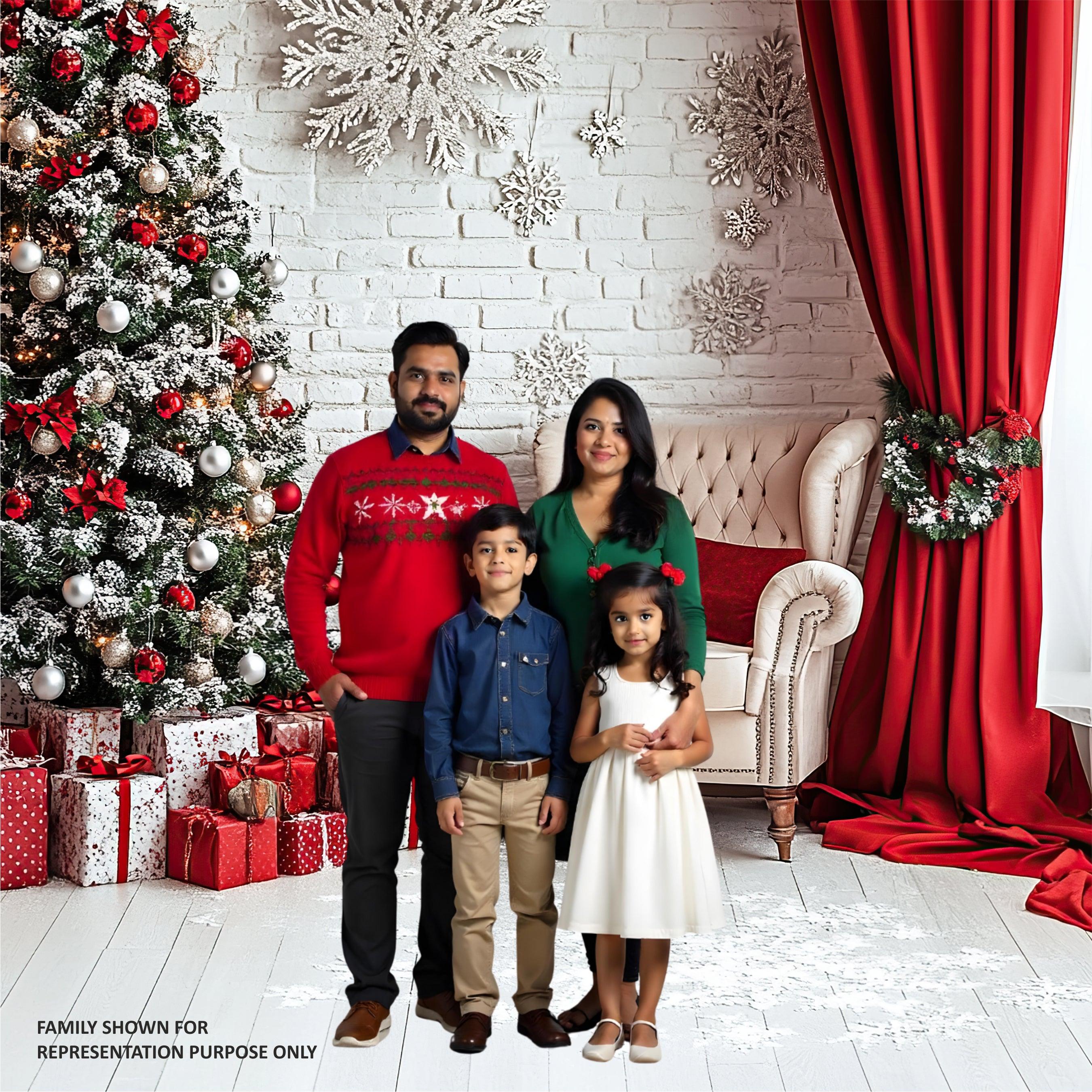 Christmas Theme Backdrop 08 PERSONALISED Pretty UR Party