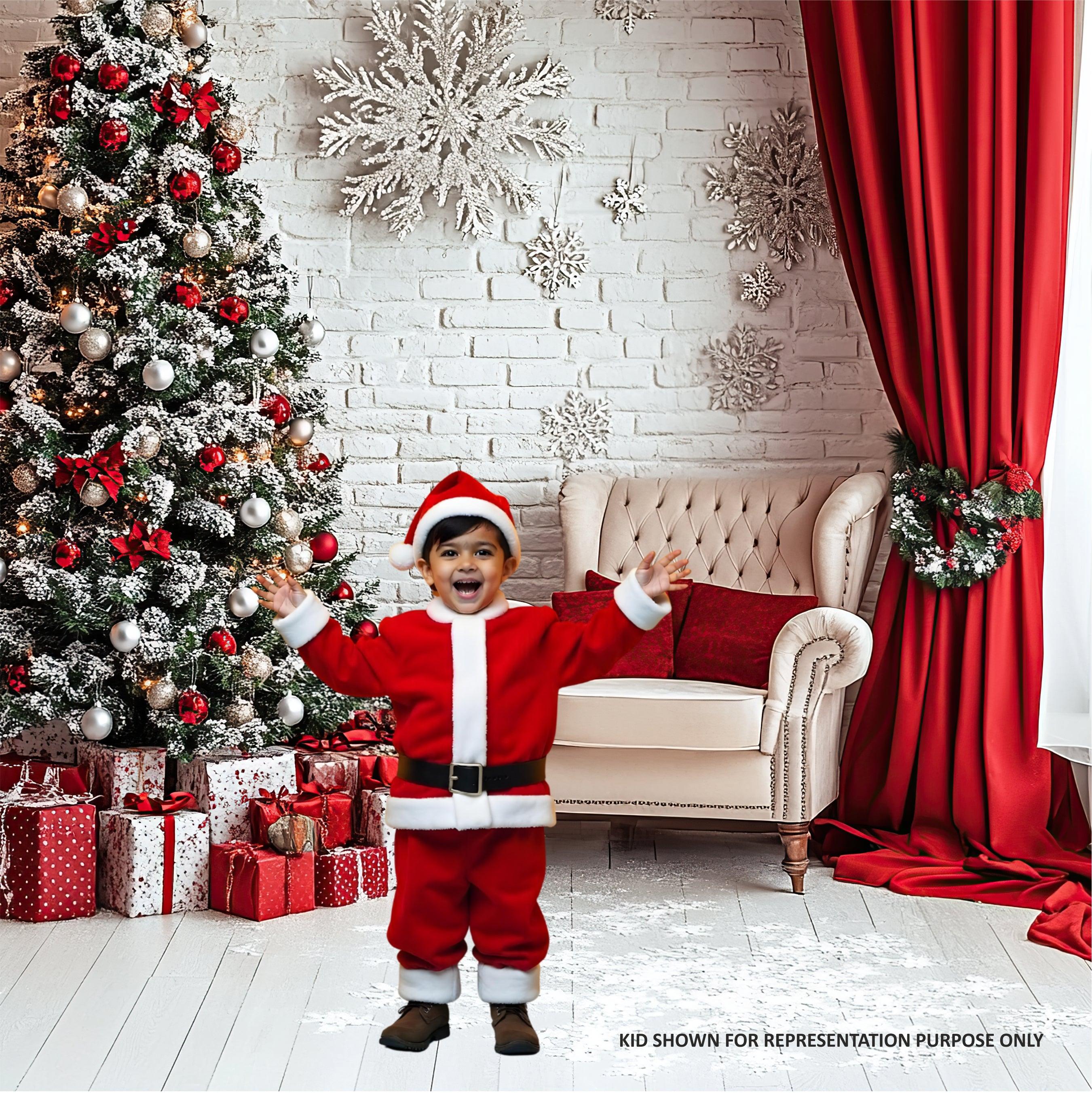 Christmas Theme Backdrop 08 PERSONALISED Pretty UR Party