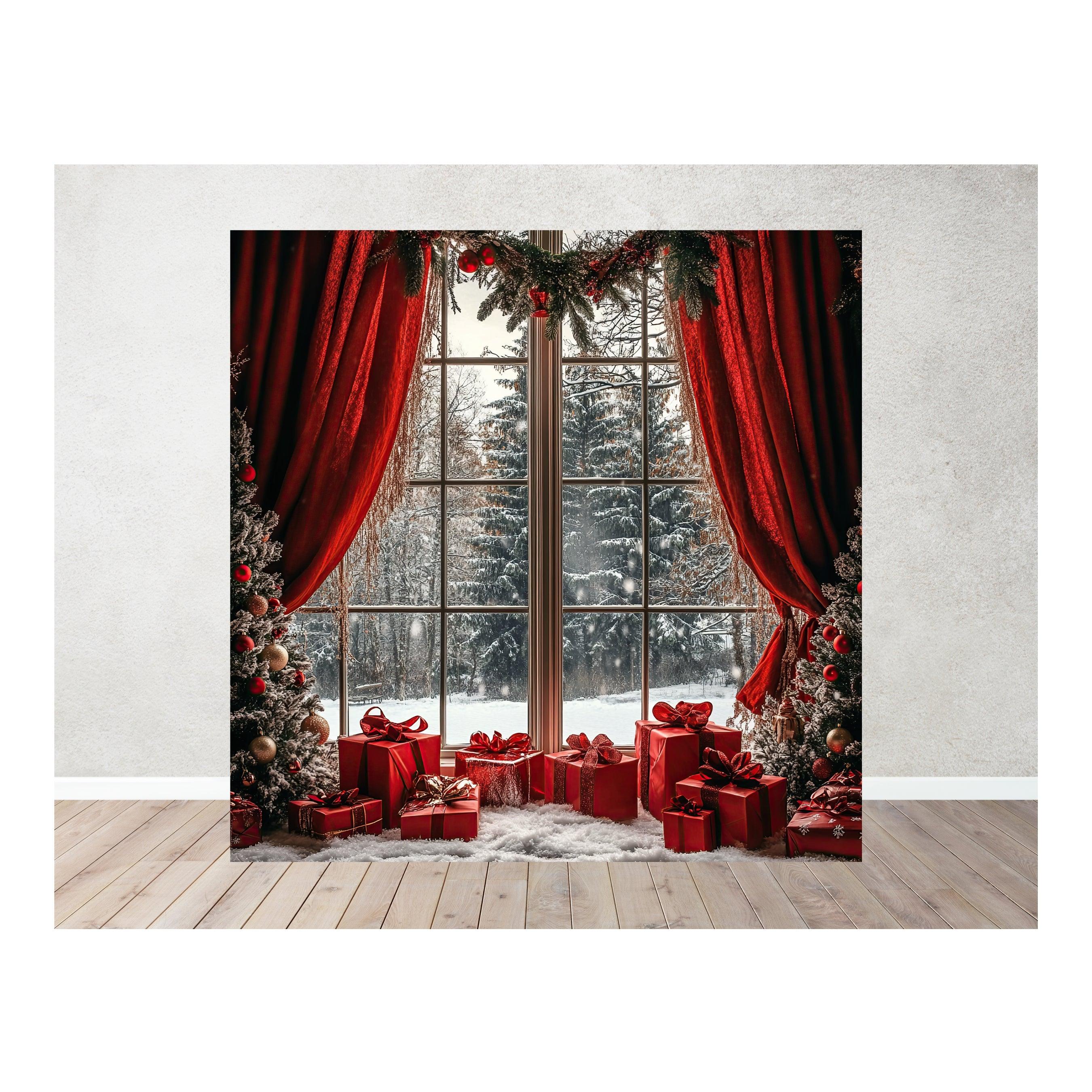 Christmas Theme Backdrop 09 PERSONALISED Pretty UR Party
