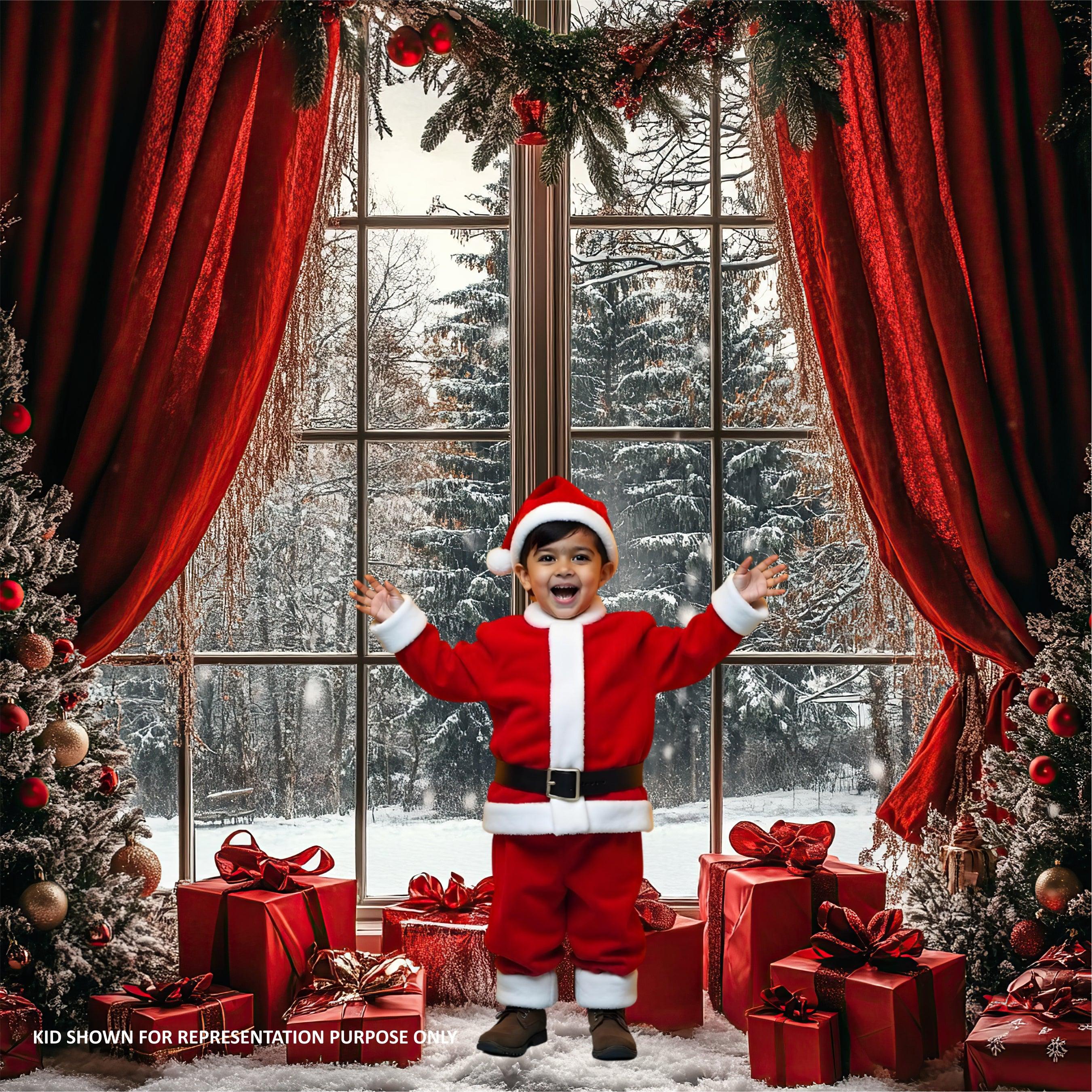 Christmas Theme Backdrop 09 PERSONALISED Pretty UR Party