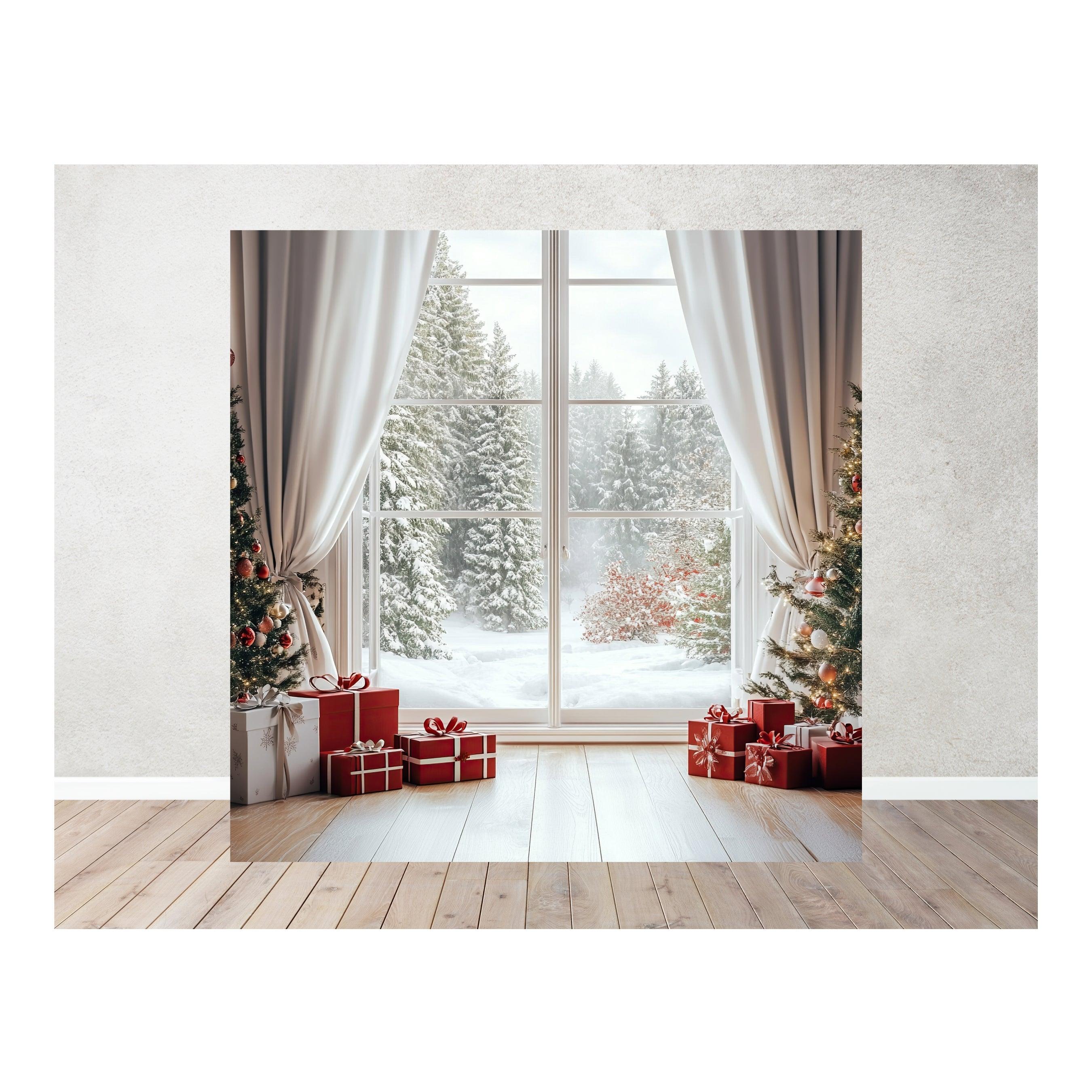 Christmas Theme Backdrop 10 PERSONALISED Pretty UR Party