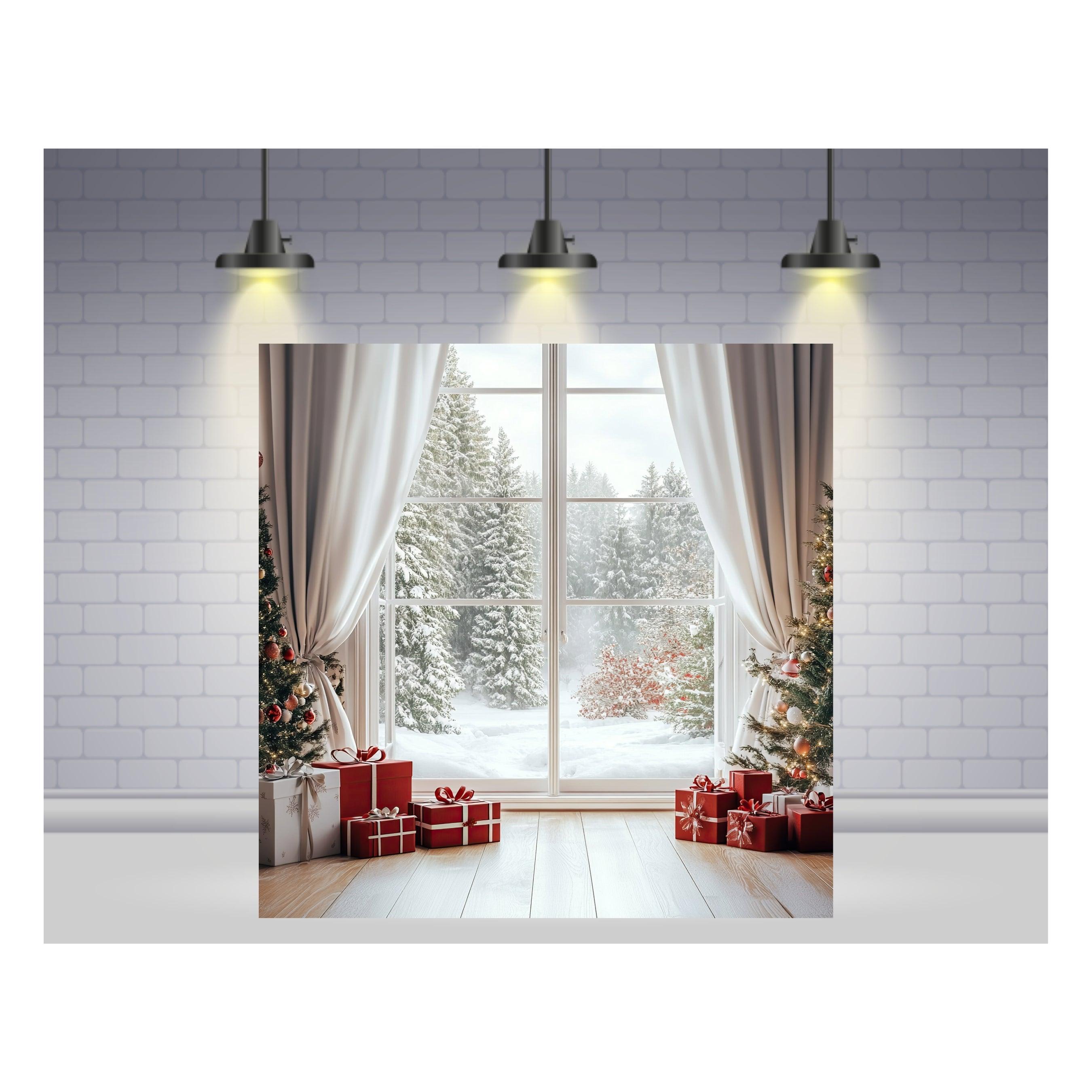 Christmas Theme Backdrop 10 PERSONALISED Pretty UR Party