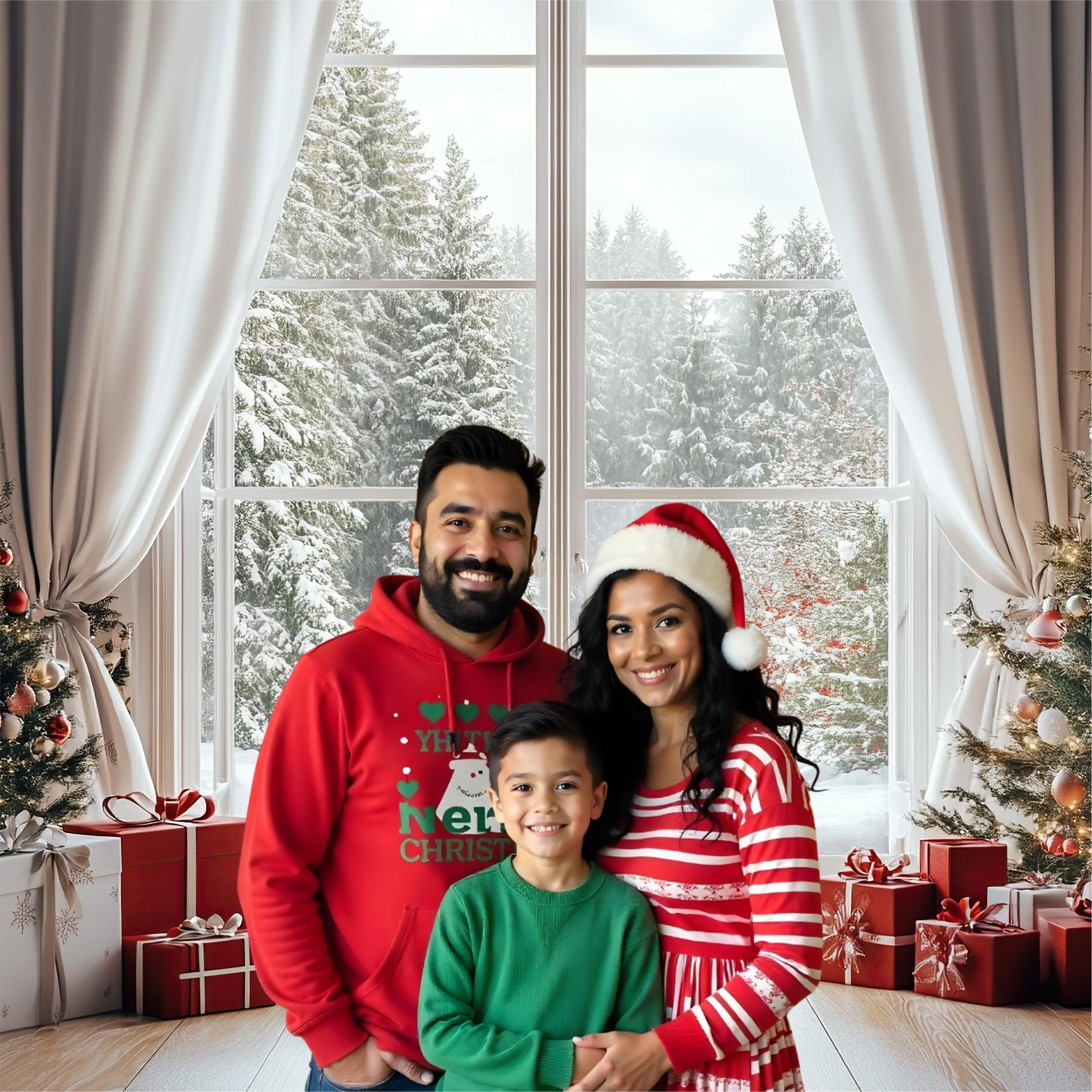 Christmas Theme Backdrop 10 PERSONALISED Pretty UR Party