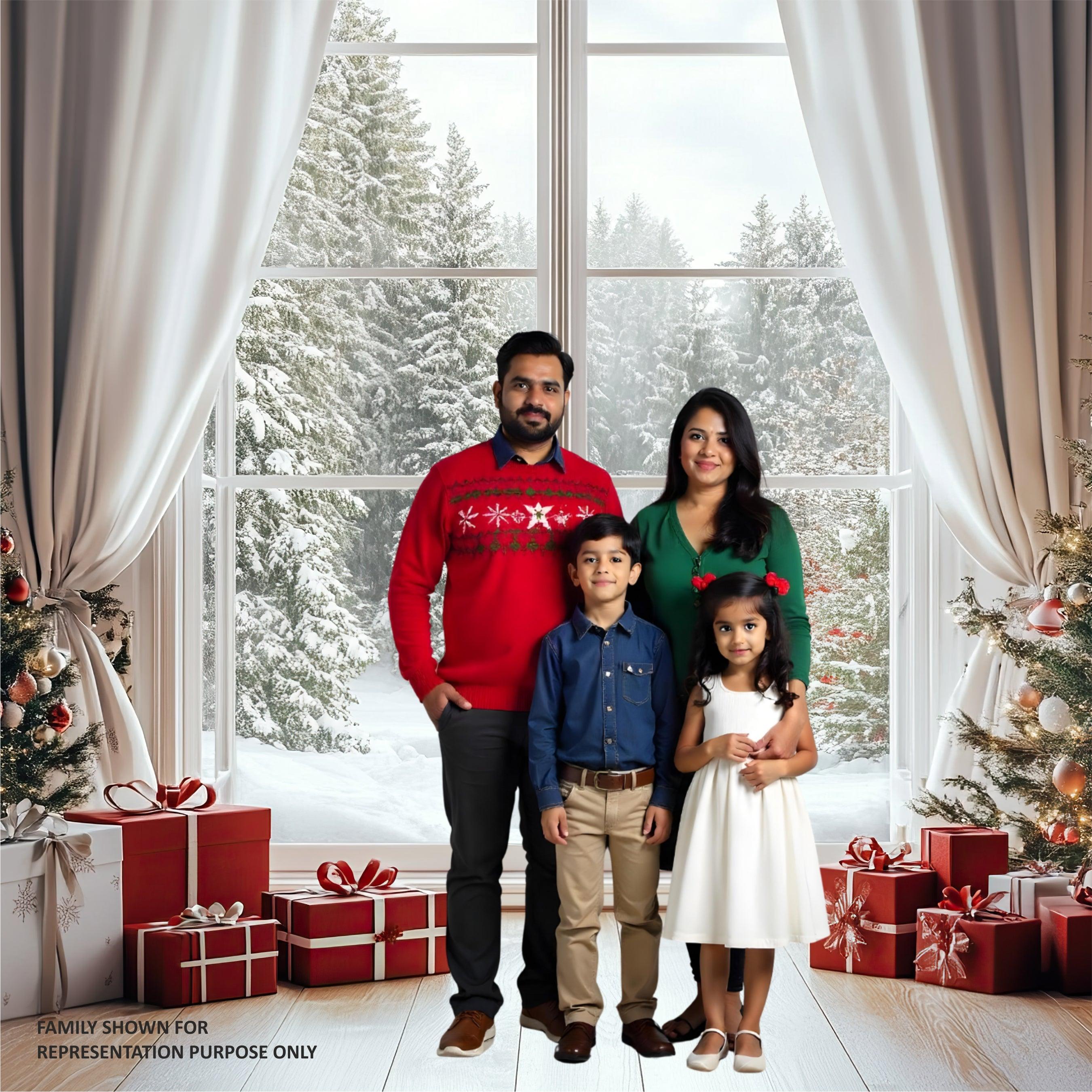 Christmas Theme Backdrop 10 PERSONALISED Pretty UR Party