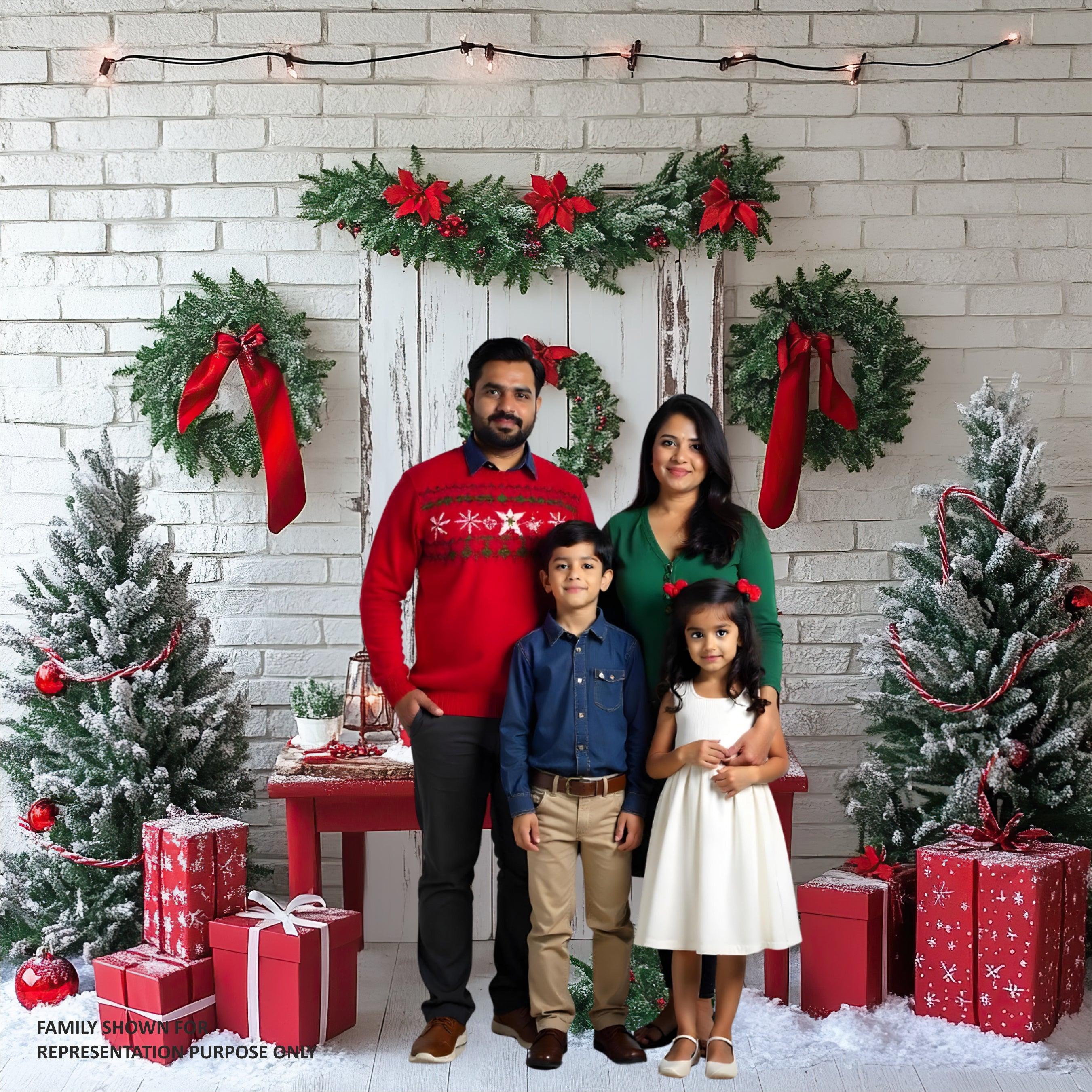 Christmas Theme Backdrop 12 PERSONALISED Pretty UR Party