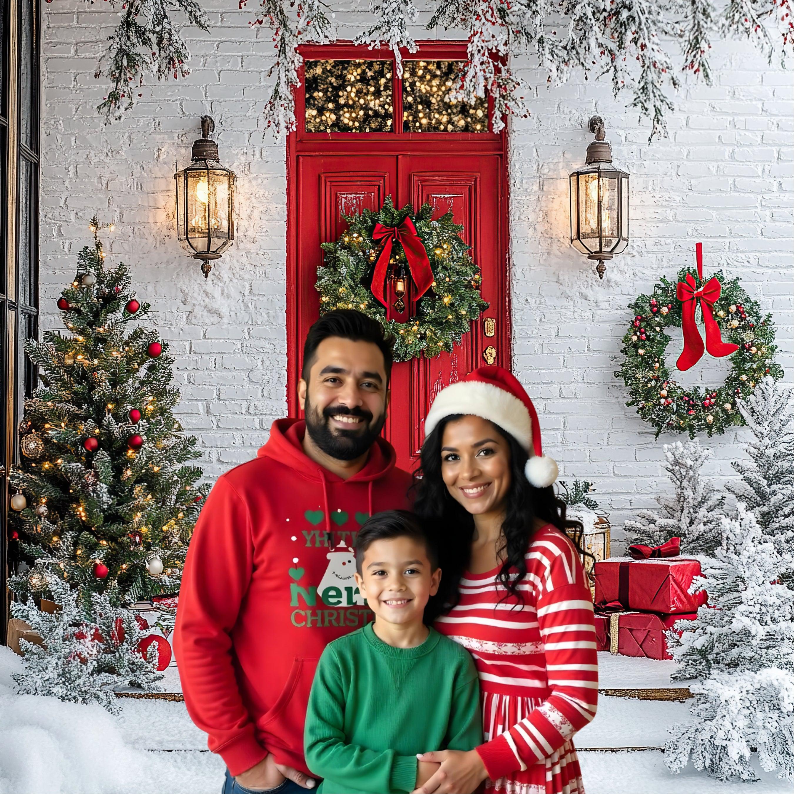 Christmas Theme Backdrop 13 PERSONALISED Pretty UR Party