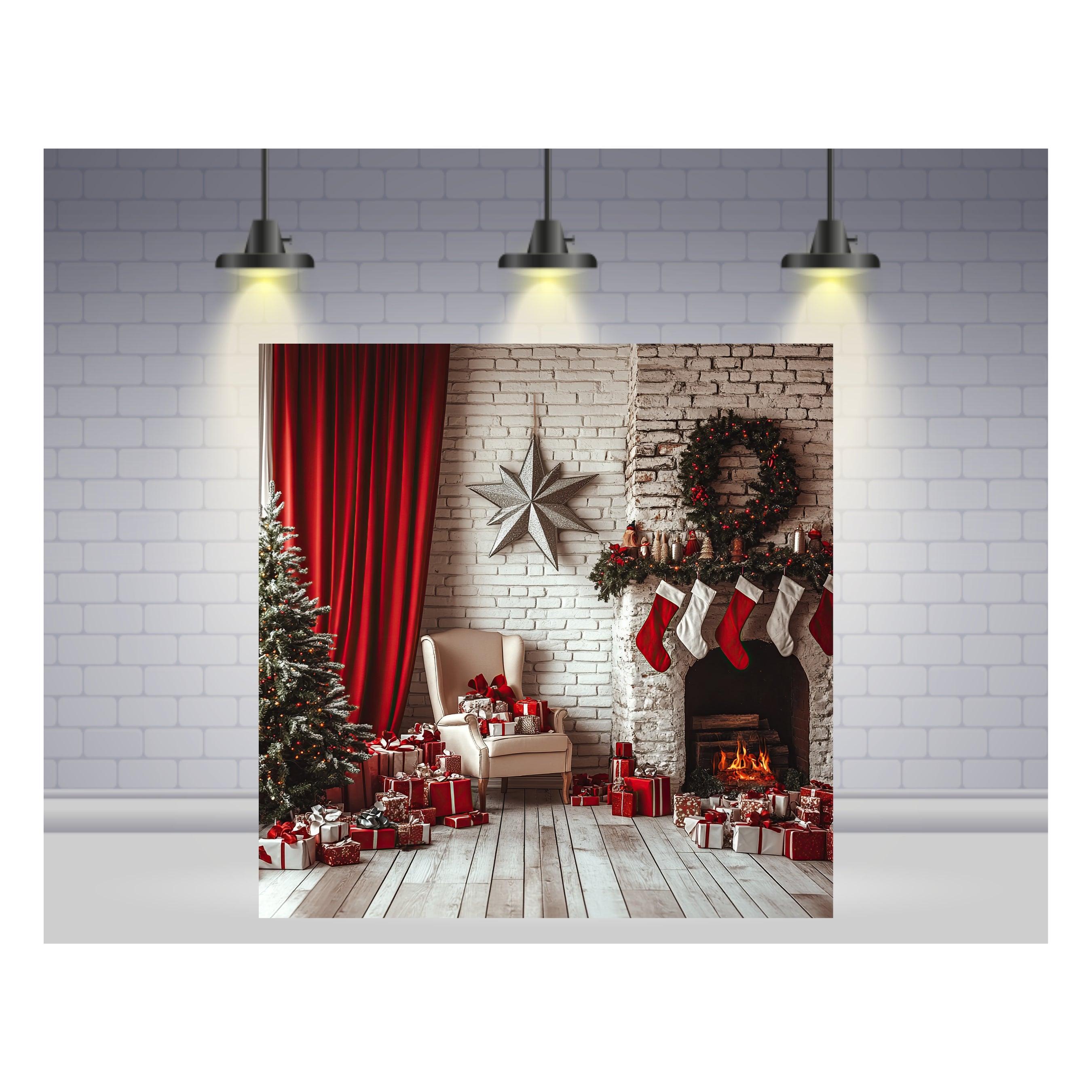 Christmas Theme Backdrop 16 PERSONALISED Pretty UR Party