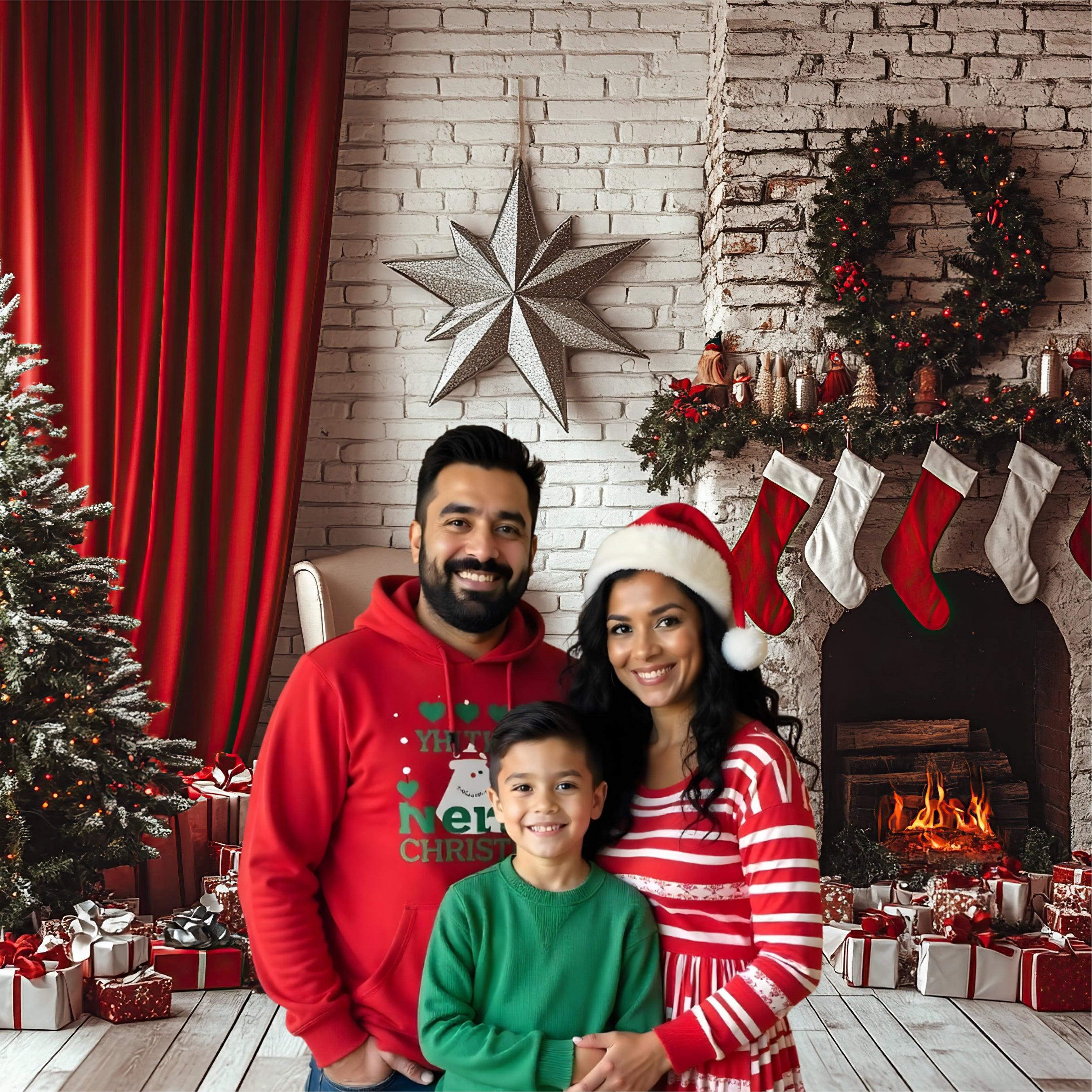 Christmas Theme Backdrop 16 PERSONALISED Pretty UR Party