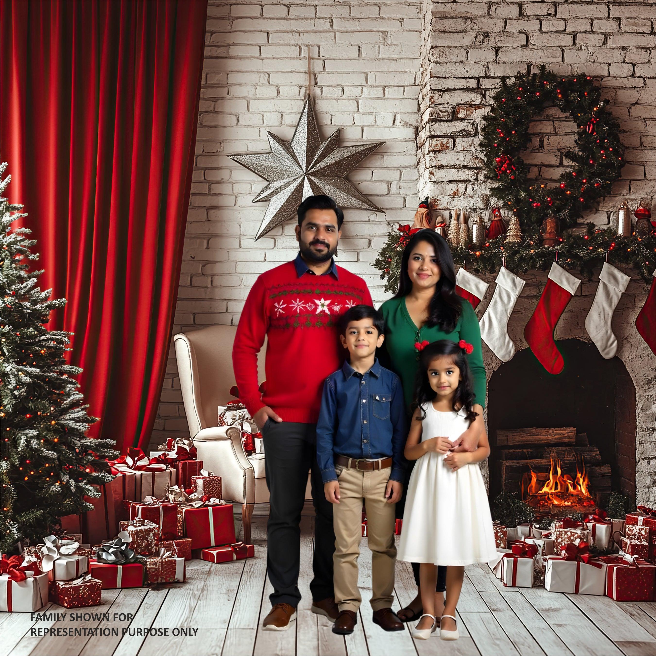 Christmas Theme Backdrop 16 PERSONALISED Pretty UR Party