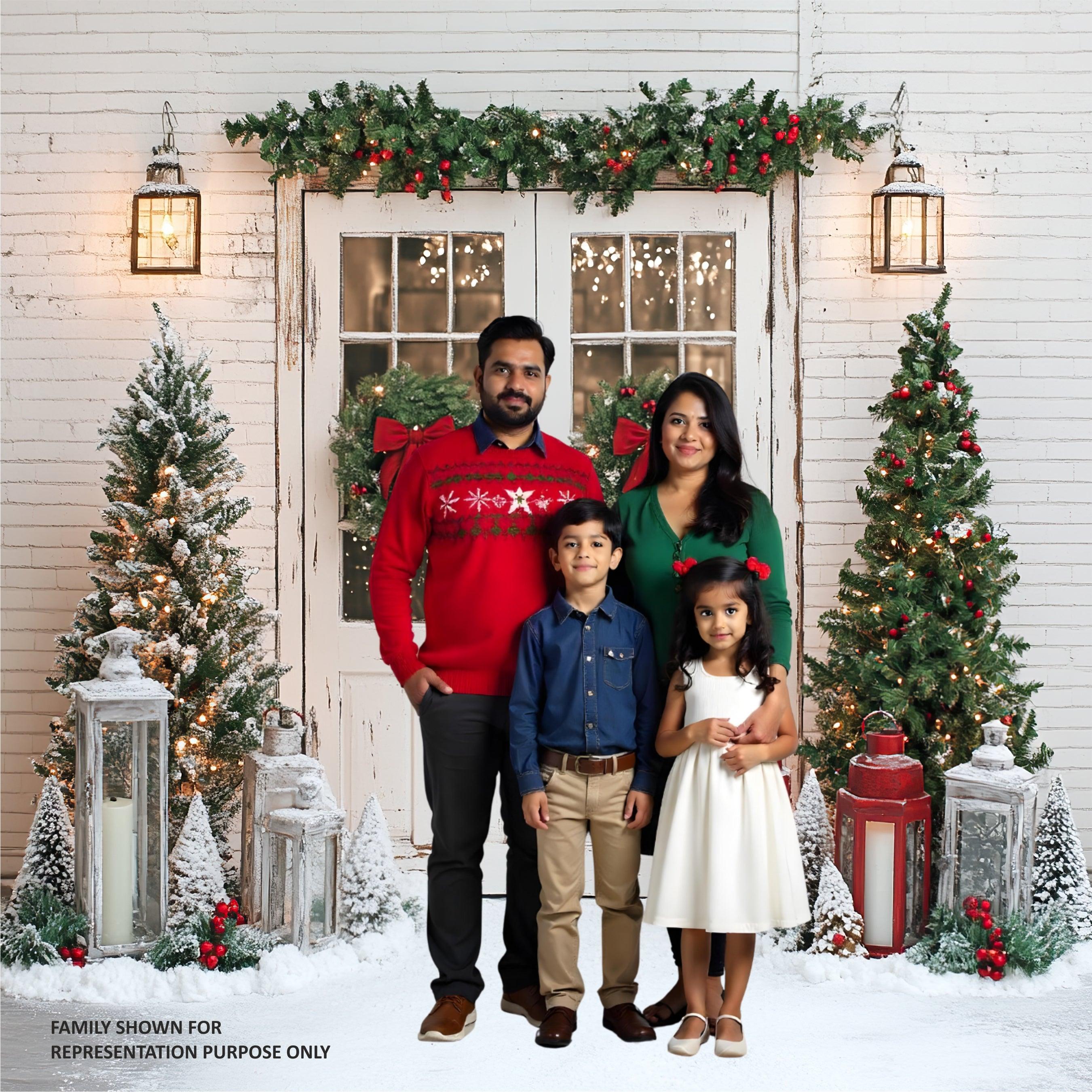 Christmas Theme Backdrop 18 PERSONALISED Pretty UR Party